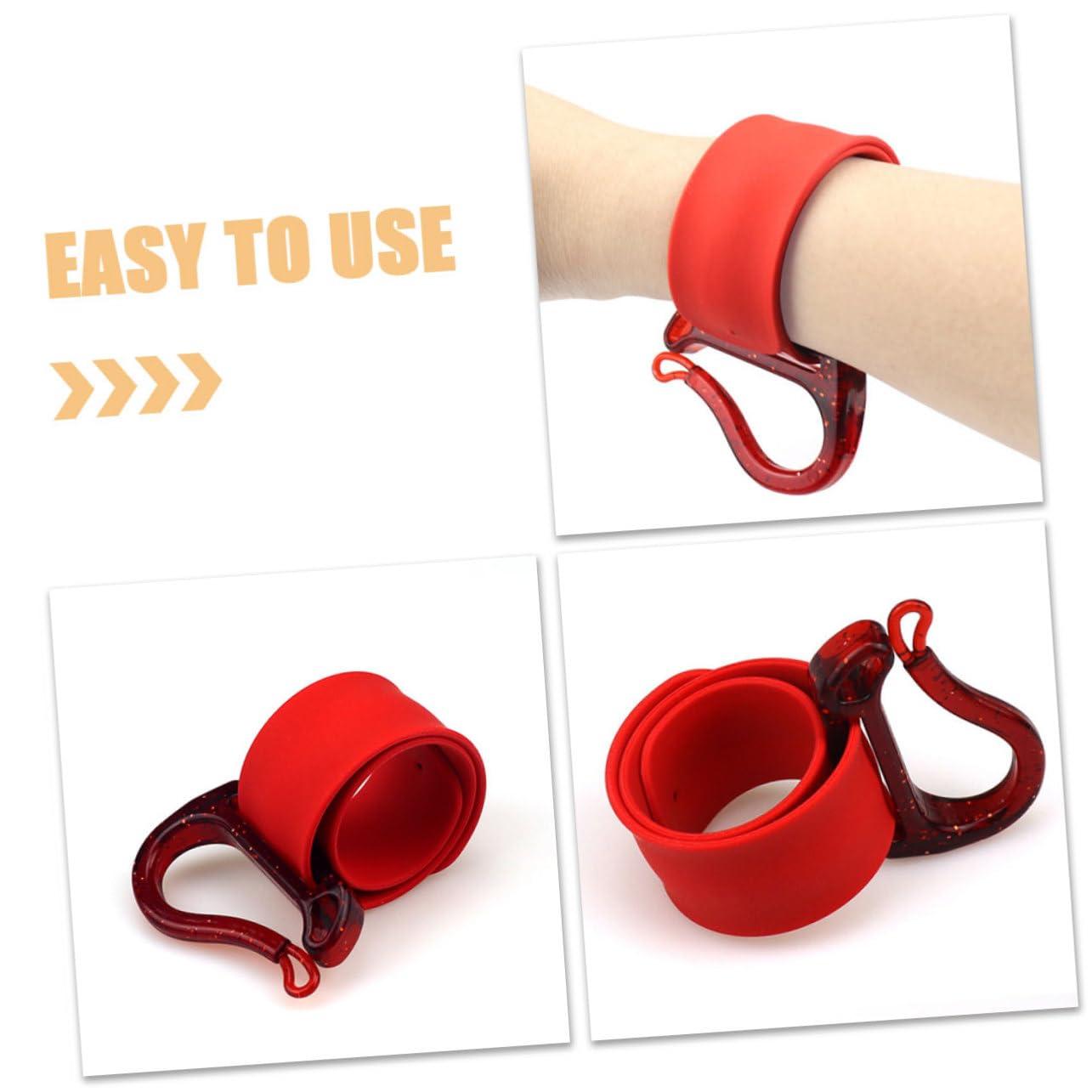 OHPHCALL OHPHCALL Salon Wrist Band Hair Tie Organizer Rubber Band Storage Plastic Updo Hair Tools