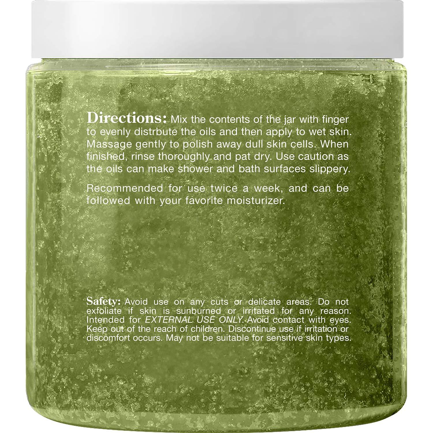 MAJESTIC PURE Majestic Pure Matcha Green Tea Body Scrub for All Natural Skin Care - Exfoliating Multi Purpose Body and Facial Scrub Moisturizes and Nourishes Face and Skin - 10 oz - Great Gift for Her