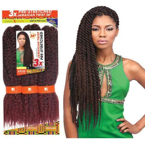 Sensationnel Sensationnel X-Pression Pre-Stretched Crochet Braid - 3X JAMAICAN TWIST 36" (2 Dark Brown)