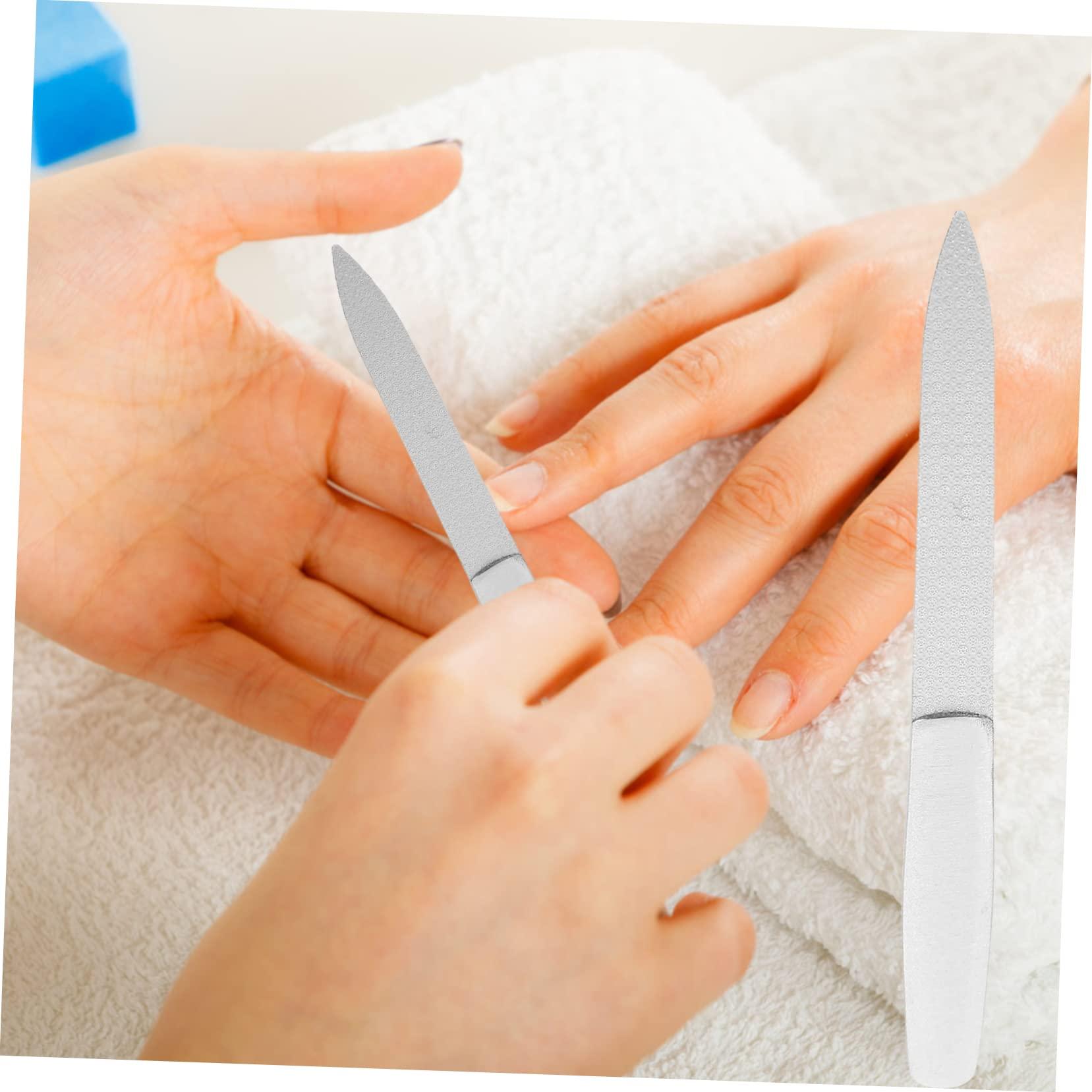 DOITOOL DOITOOL 3sets Professional Nail File Set Stainless Steel Nail Art Tools Fingernail Files Salon Manicure Tool Double-Sided Nail File Kit 6pcs*3