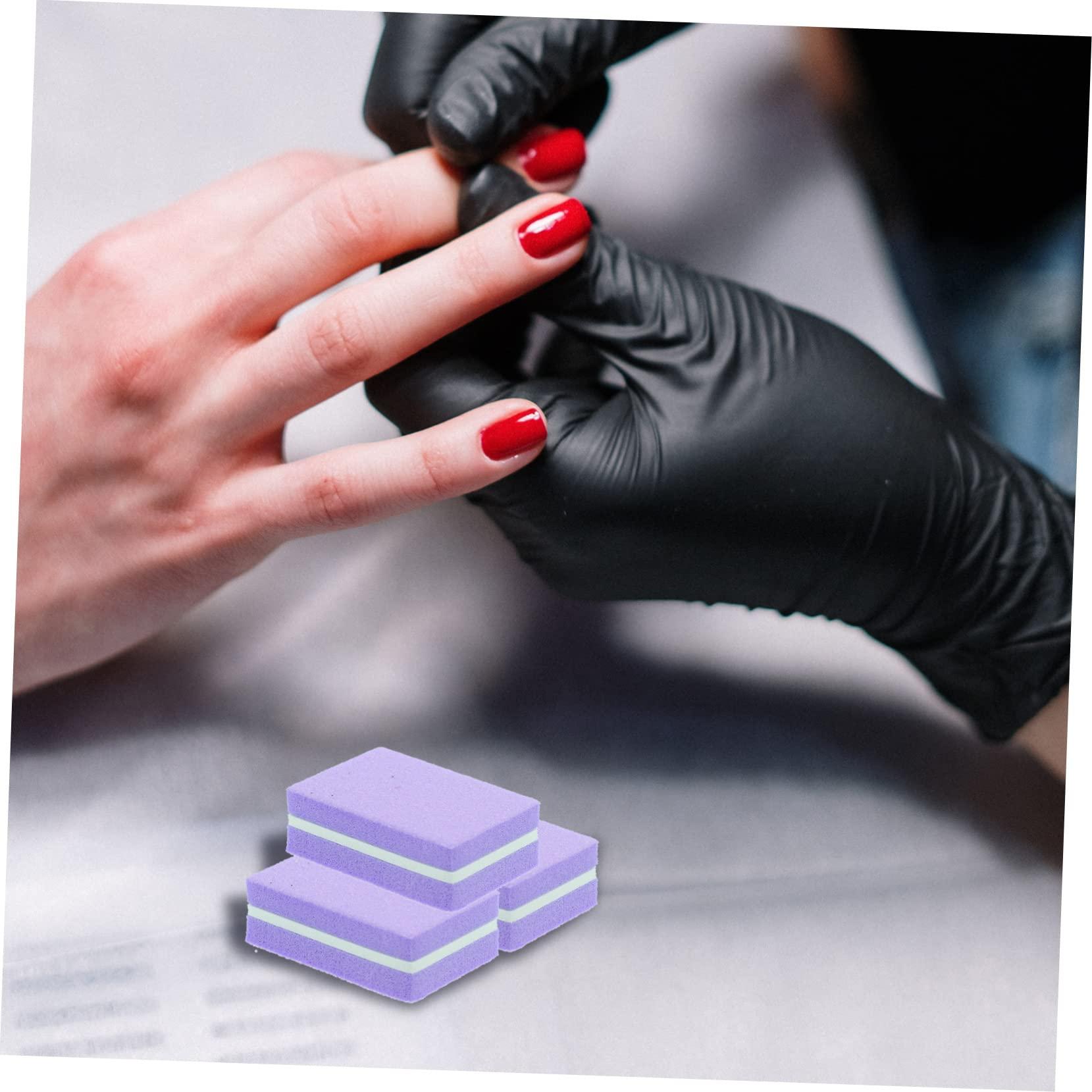 PLAFOPE PLAFOPE Professional Manicure Kit 50pcs Nail File Buffer Block Sponge Nail Buffers Fingernail Files Buffer Nail Buffing Block for Acrylic Nails