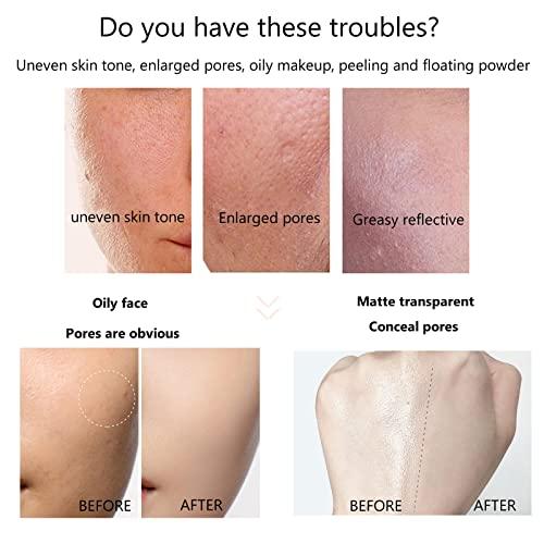 MMCute Oil Control Face Pressed Powder, Jelly Pressed Powder Face Makeup Setting Powder, Powder Free Delicate and Skin-friendly, Flawless Matte Long Lasting Finishing Lightweight Waterproof Face Cosmetics