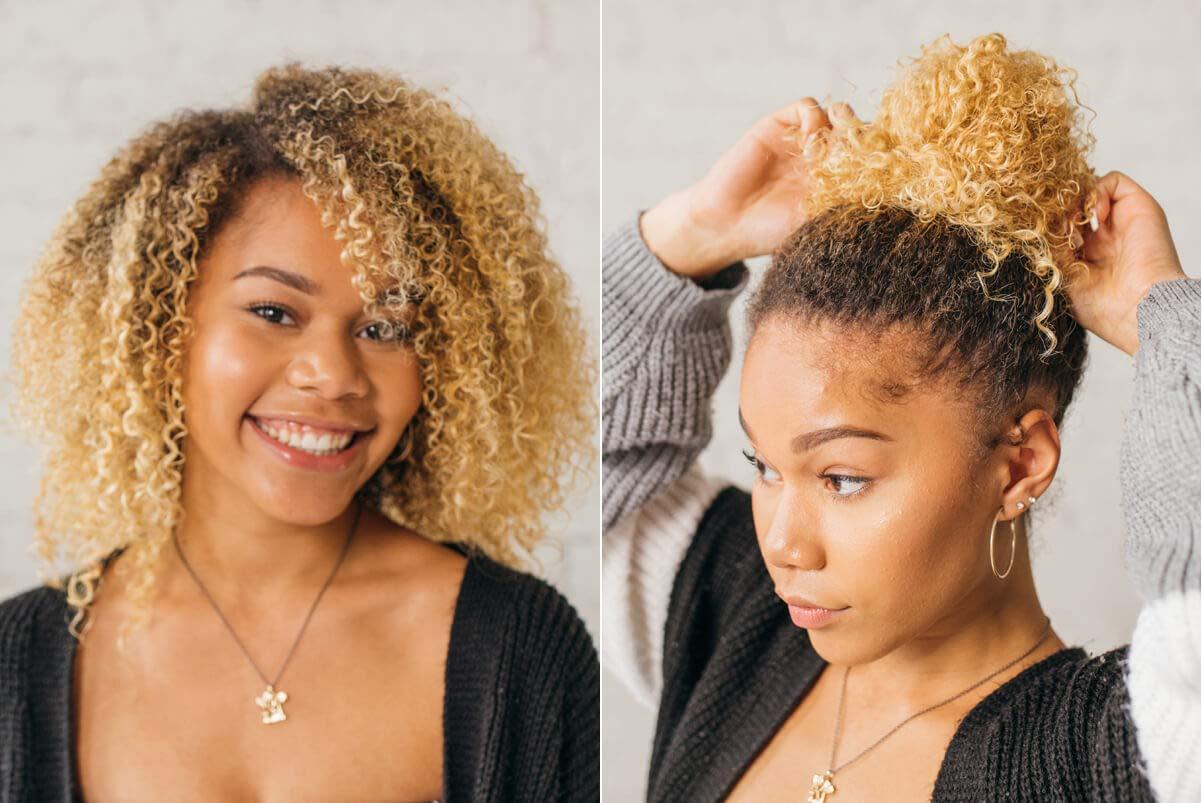 Burlybands Burlybands Large Hair Ties for Thick, Heavy or Curly Hair - Non-Slip, Non-Damage, Seamless Women\'s Ponytail Scrunchies - Brown, 8 Pcs