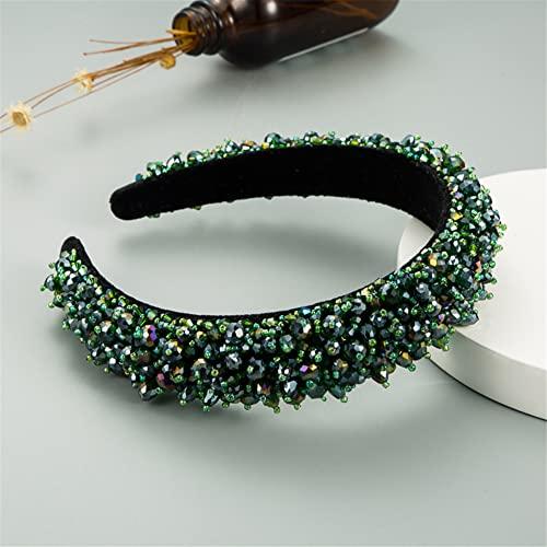 Youllyuu Youllyuu Baroque Sparkly Rhinestone Headband Women Big Crystal Diamond Hairband Hair Hoop Girls Gift 18