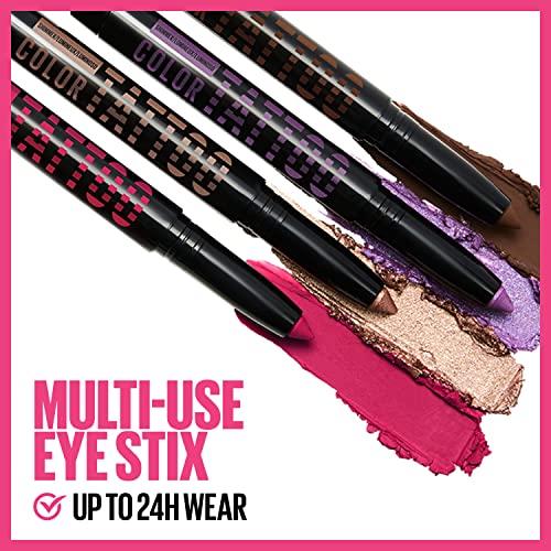 MAYBELLINE MAYBELLINE Color Tattoo Longwear Multi-Use Eye Shadow Stix, Eye Makeup, I am Fearless (Purple Shimmer)