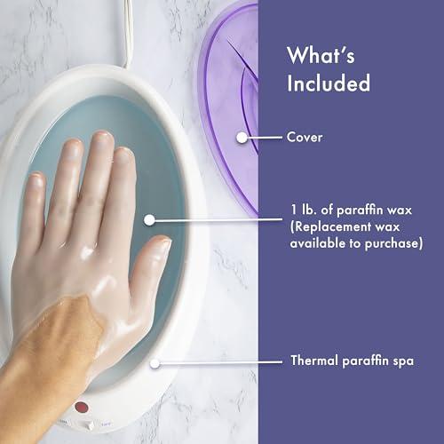 Conair True Glow by Conair Paraffin Bath for Hands and Feet - Moisturizing Treatment With 1lb. Wax - Purple