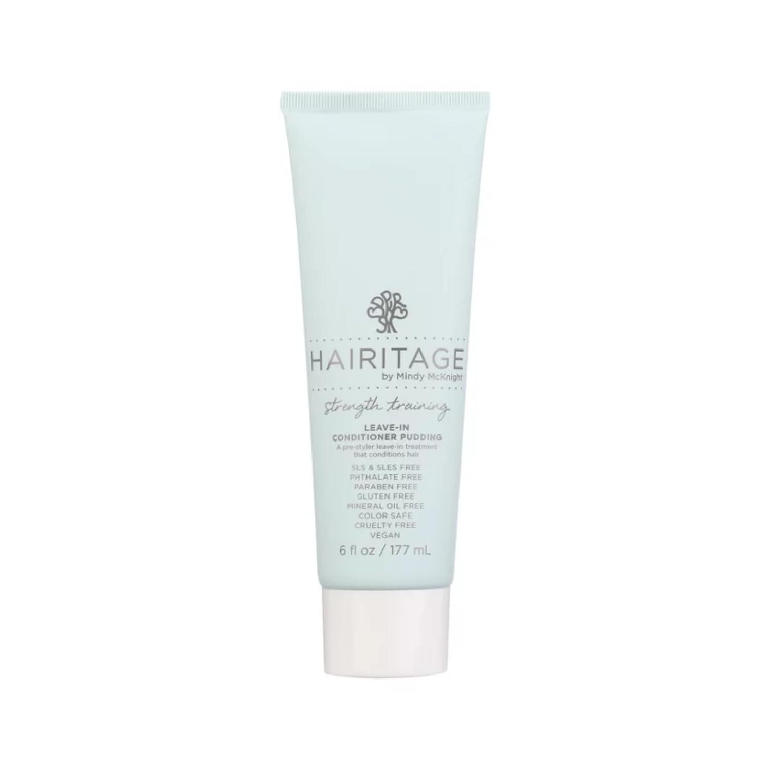 Hairitage Hairitage Leave-In Conditioner Pudding with Coconut Oil + Shea Butter - Softens + Detangles Hair - For Thick + Curly Hair - Rejuvinates + Restores Strands - Frizz Control