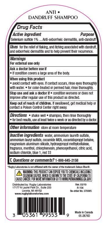 Rugby Rugby Selenium Sulfide Anti-Dandruff Shampoo 7 oz (Pack of 10)