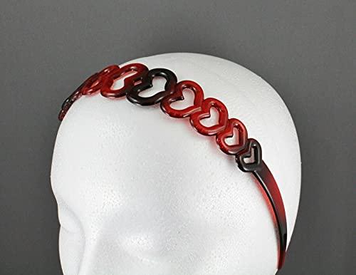 Wholesale Fashion HairClip Brown Headband Hearts Plastic 1 5/16" Wide Headband Hair Band Accessory Fashion hair Accessories for Women