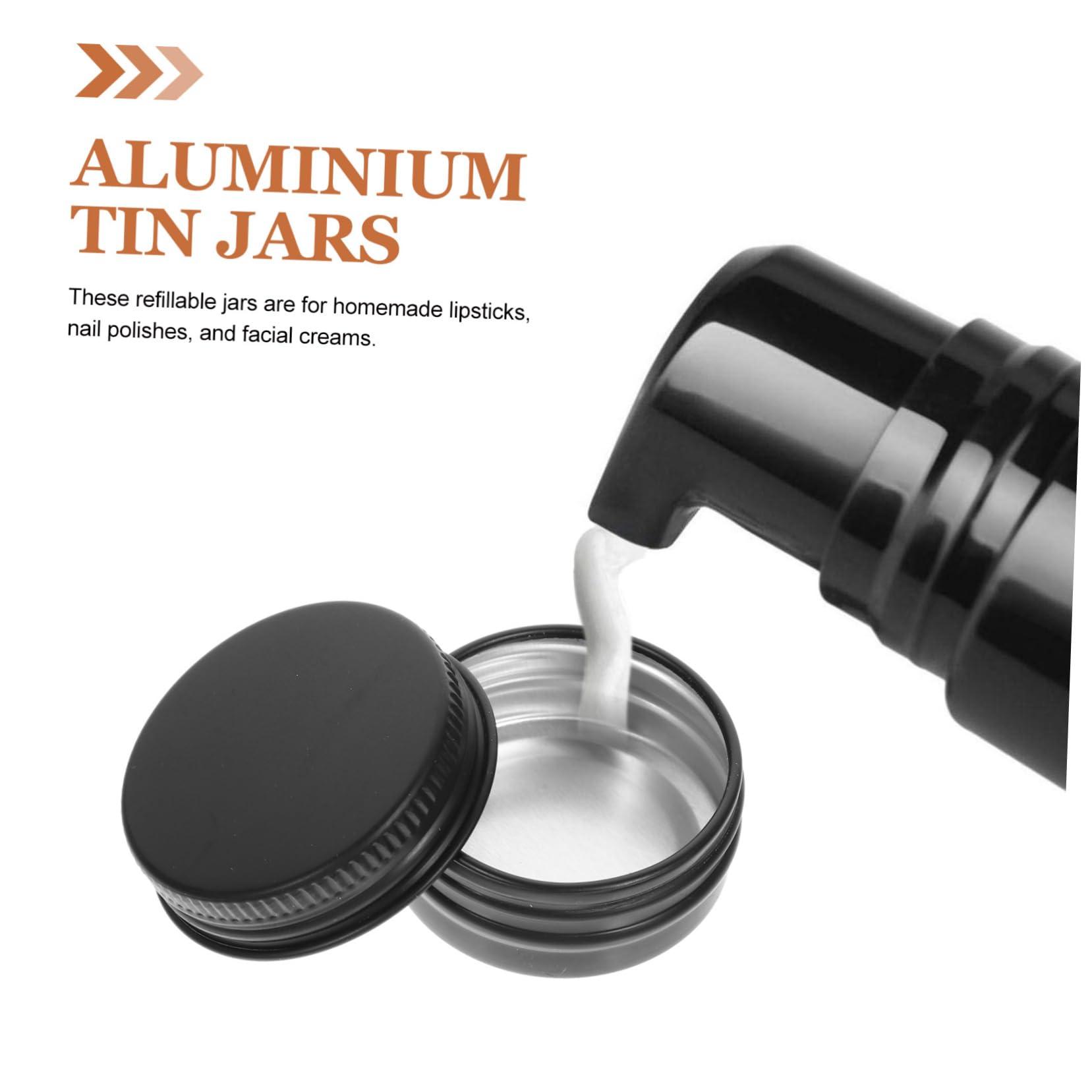 Didiseaon Didiseaon 10 Pcs 15ml Aluminum Cosmetic Containers Empty Aluminum Tin Jars for Samples Creams and Travel Size Beauty Products