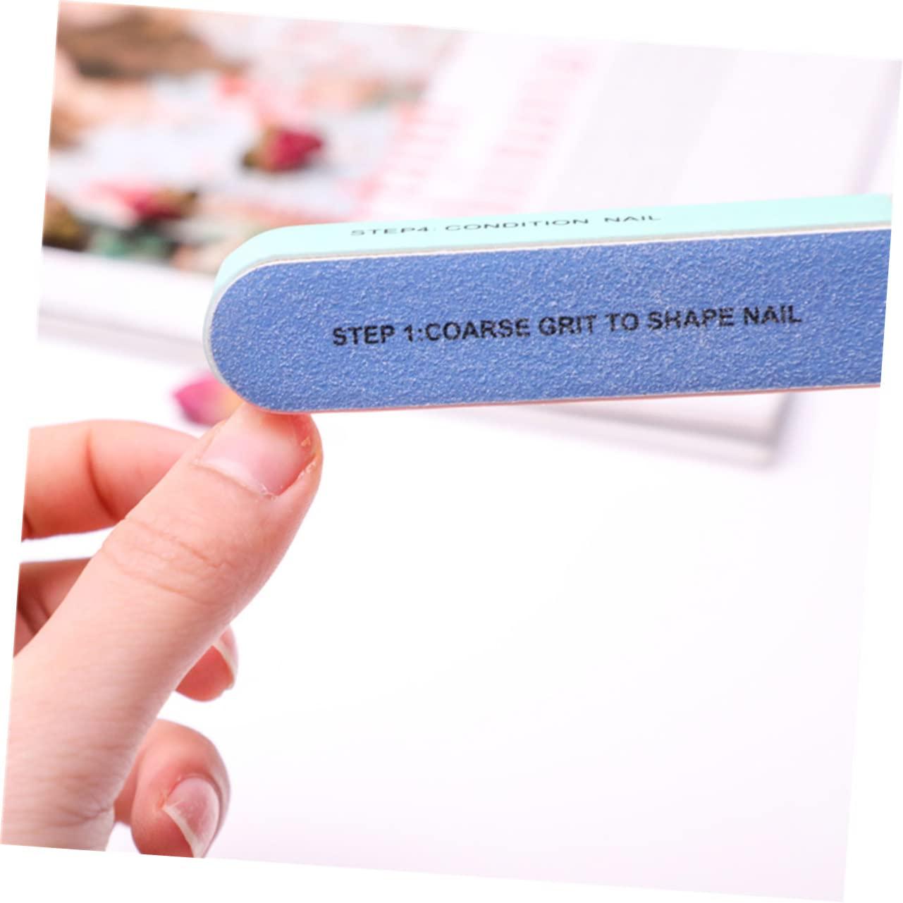 NOLITOY NOLITOY 12pcs Large Nail Buffer Blocks Kit 7 Step Nail File Polishing Strip for Lady Women