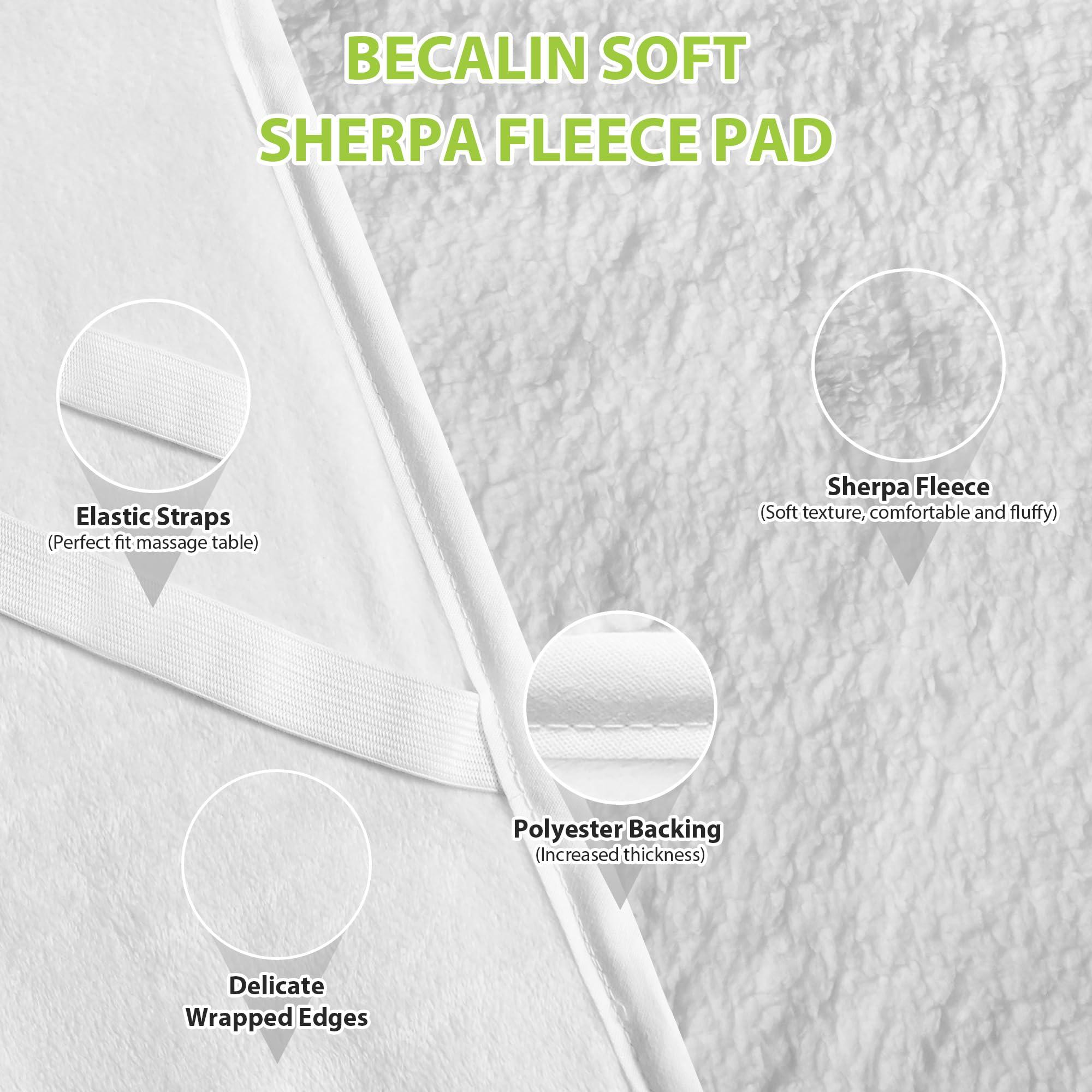 BECALIN Massage Table Warmer Heating Pad Professional SPA Massage Bed Warmer with Timer, 9 Heat Settings, Overheat Protection for Massage Bed & Spa, Thickened & Soft Fleece, 30" x 71"