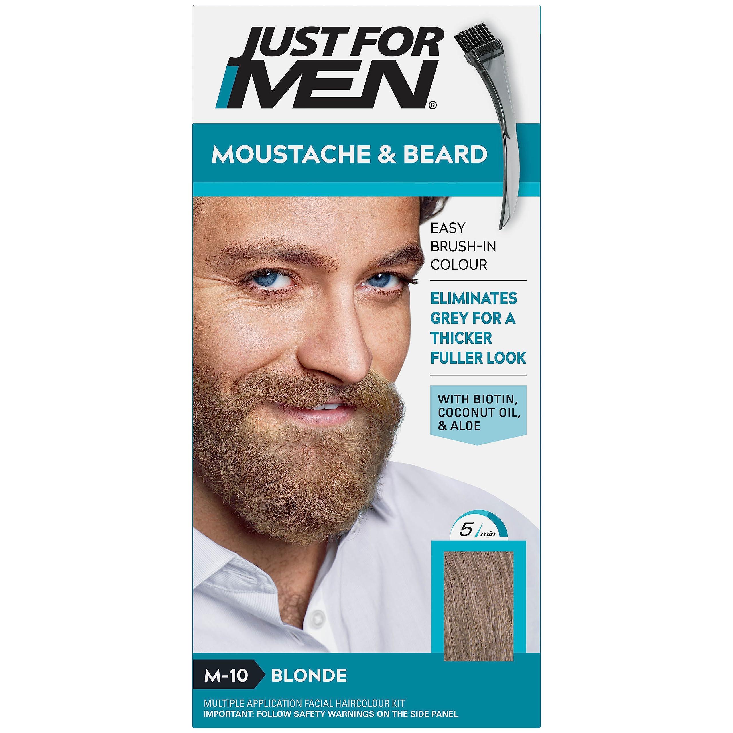 Just for Men Just For Men M10 Sandy Blond mustache and beard brush in hair gel