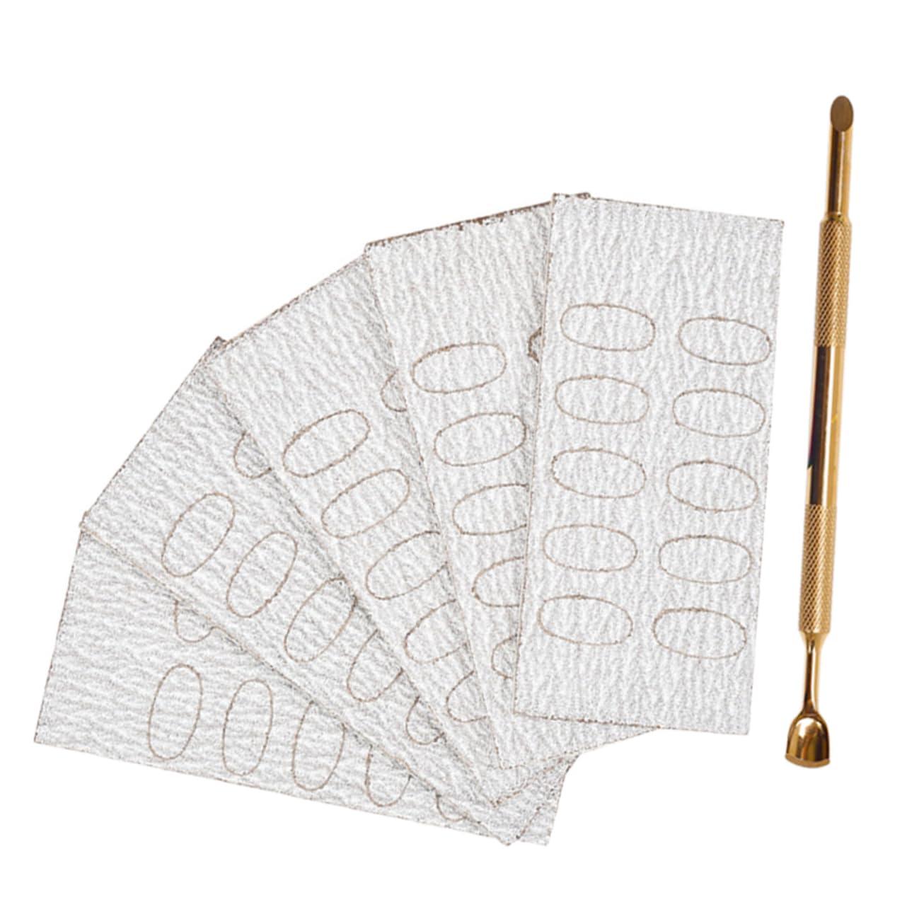 Healeved Healeved Stainless Steel Cuticle Pusher Dual Head Nail Tool with Nail Scraper for Salon Home and Travel