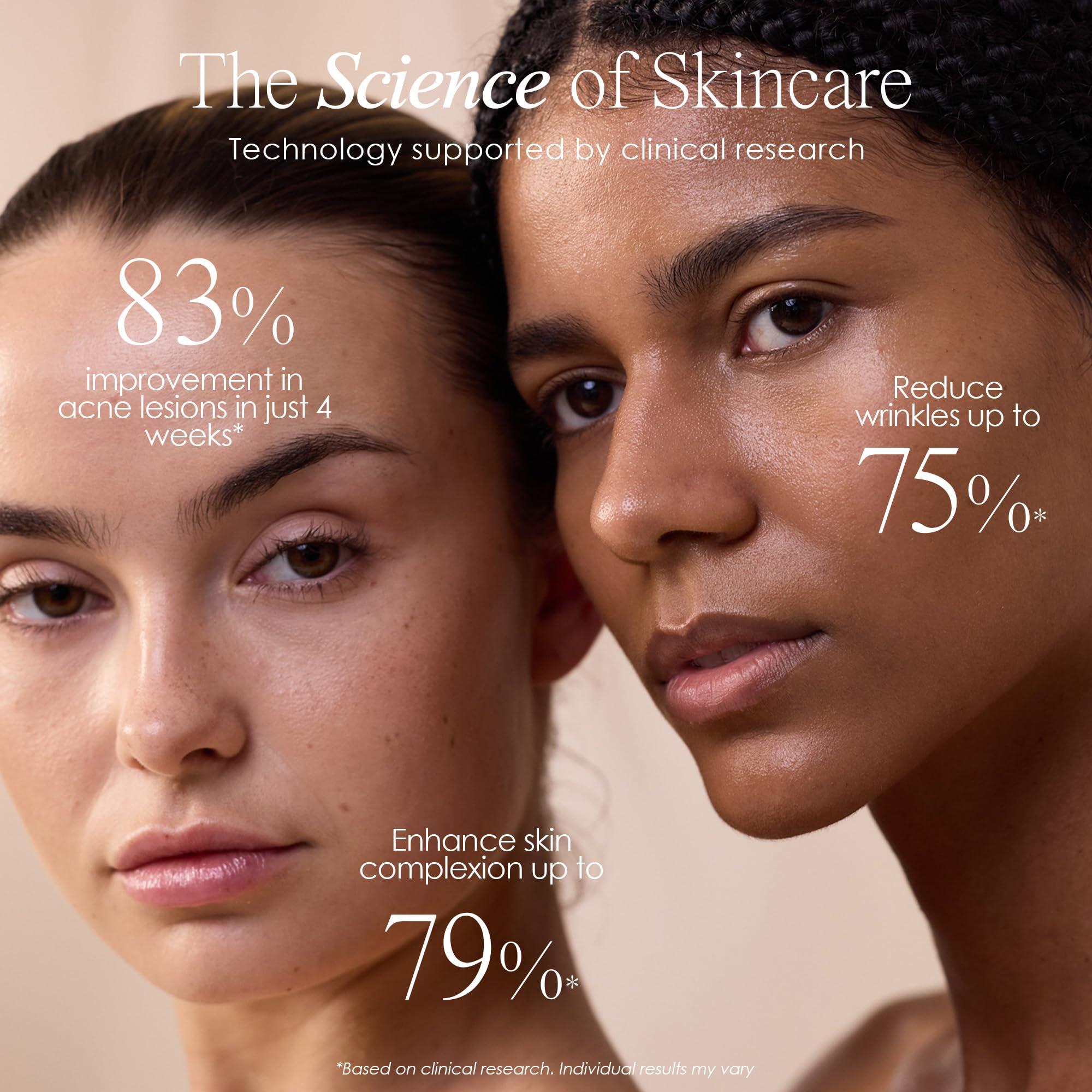 Project E Beauty LumaLux Face | Pro LED Light Therapy Mask by Project E Beauty | 800 LEDs | 7 + 2 Colors 460nm ~1072nm | Red + Infrared + Deep Infrared High Power LED Face Mask (Lumalux Face)