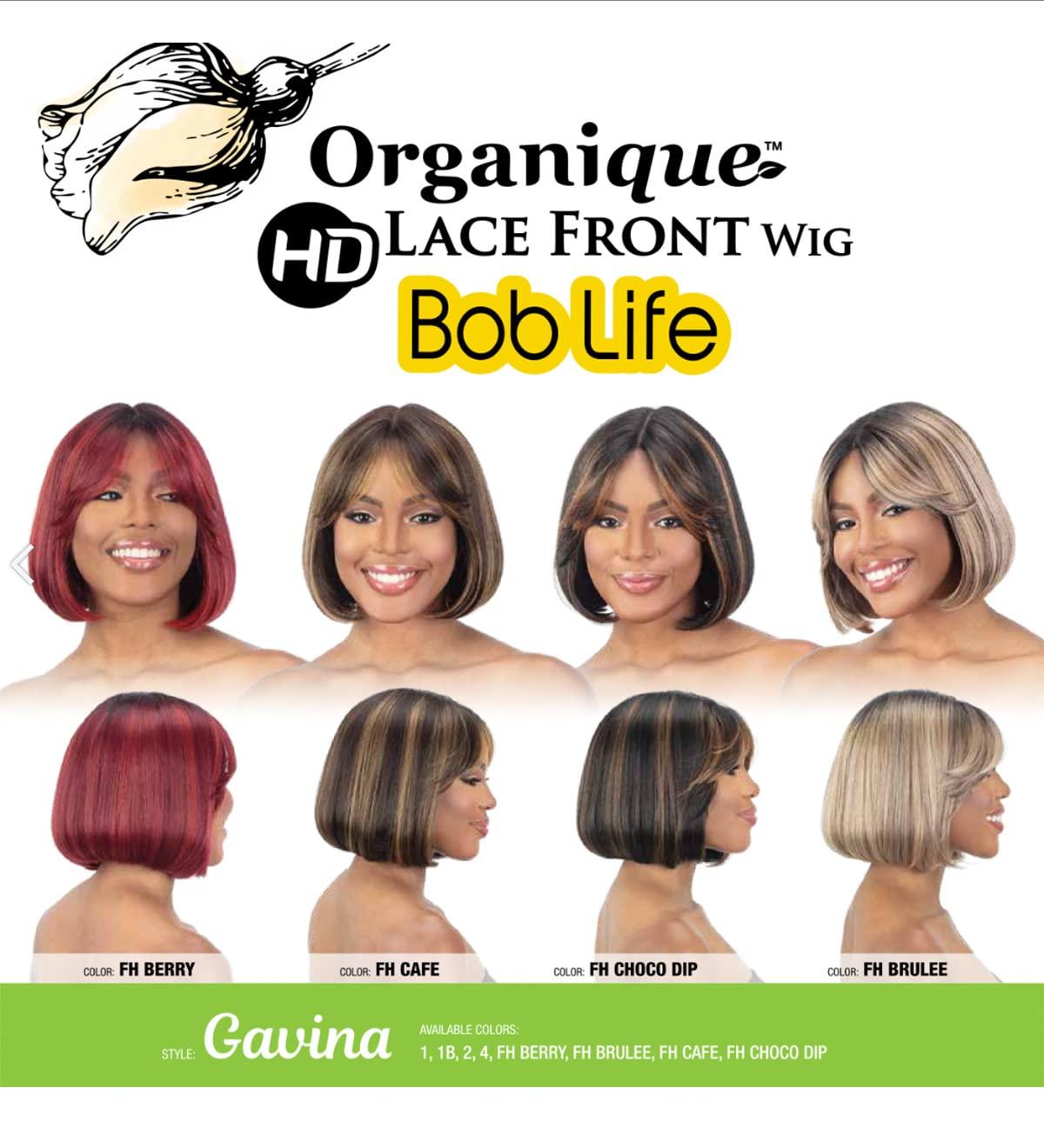 FREE TRESS FREE TRESS Milky Way Organique HD Lace Front Wig Bob Life Gavina (1B)
