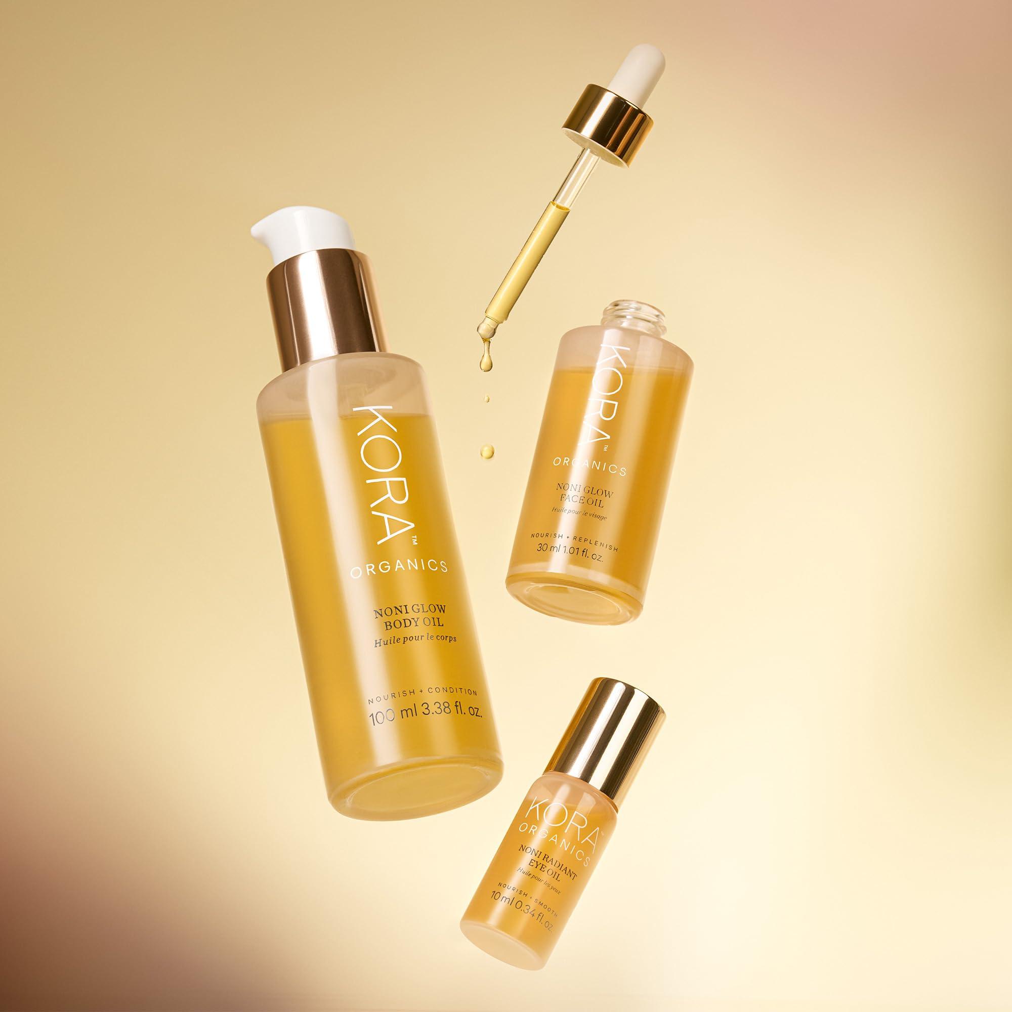 KORA Organics KORA Organics Noni Glow Hydrating Face Oil with Rosehip, Gua Sha Oil, Certified Organic, Cruelty Free, 0.34 fl oz