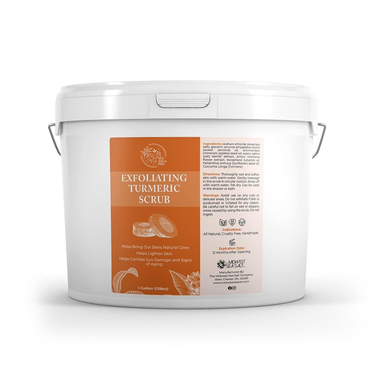 Midwest Sea Salt Company Exfoliating Turmeric Scrub - 128oz - Rose Absolute