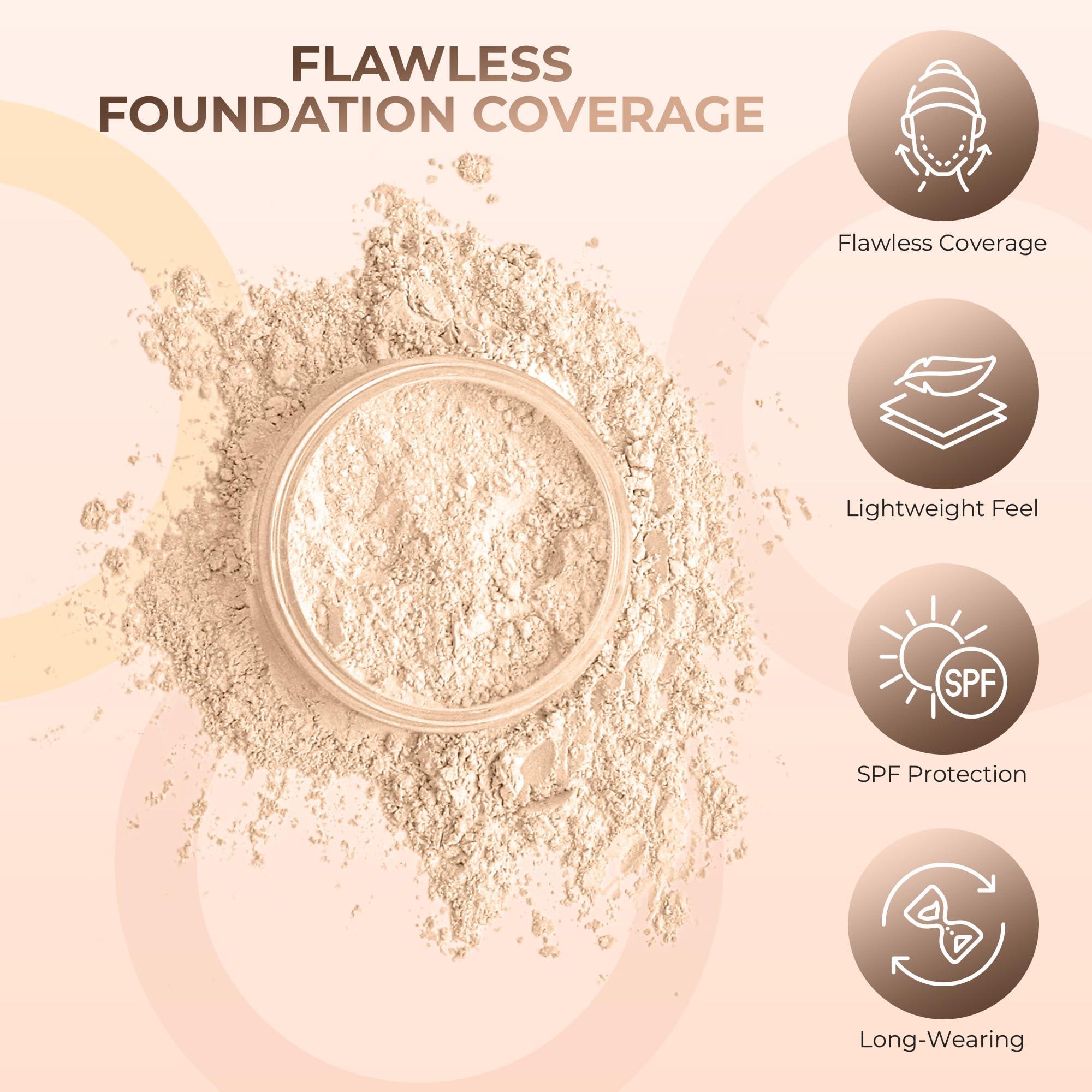 Sweet Face Minerals 15 pc STARTER KIT w/BRUSHES & CASE (FAIR 1) Mineral Makeup Foundation Blush Bronzer Illuminating Veil Set Bare Skin Matte Powder