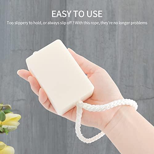 IeBilif IeBilif Bar Soap for Men, Soap On A Rope 4 Bar Pack Men's Soap, Body and Face Natural Bath Soap For Men 200g/7.05 Oz each