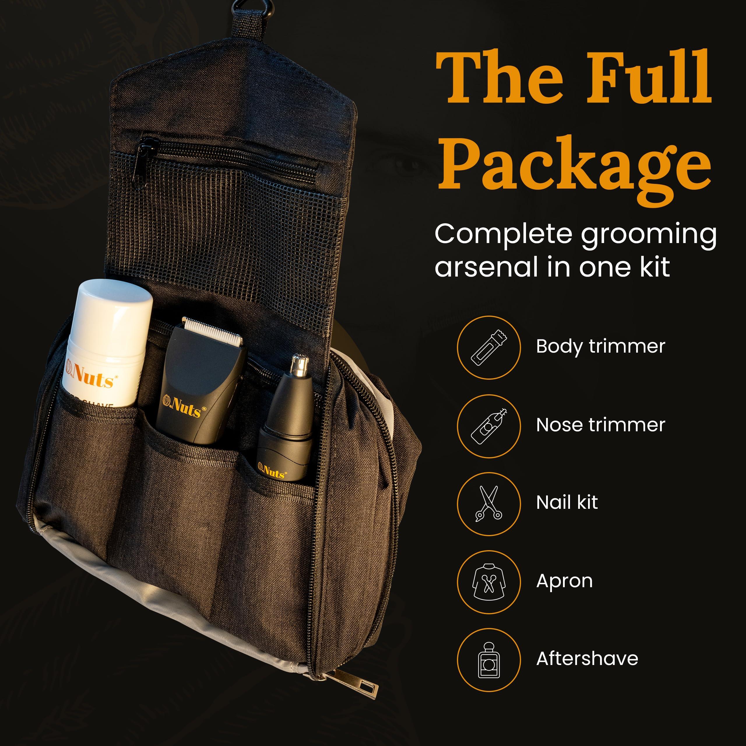 My Nuts My Nuts Grooming Kit with Ball Trimmer, Skin-Safe Ball Trimmer Men, Precision Ball Shavers for Men with Travel Case, Waterproof, Powerful & Portable