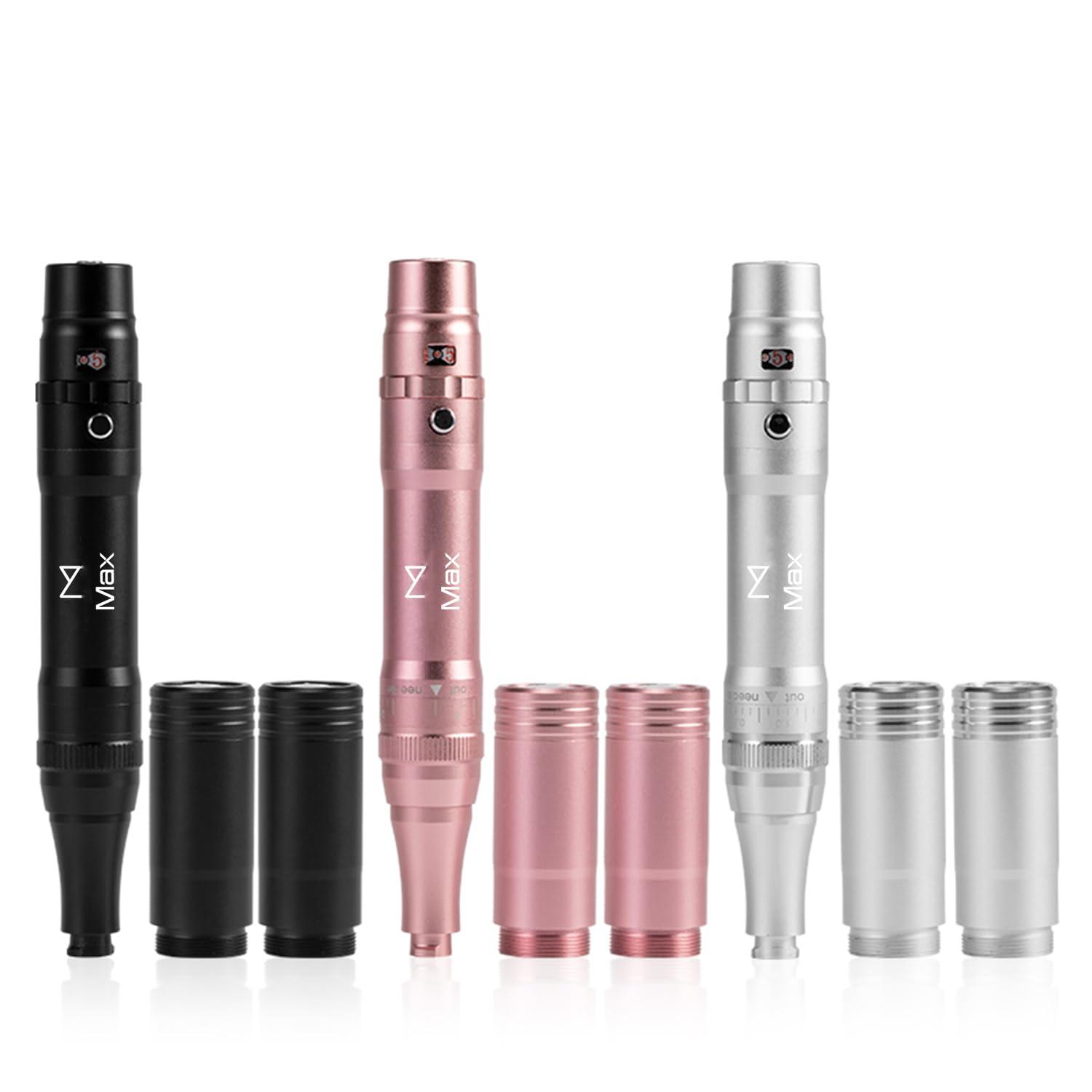 M M Permanent Makeup Machine - Microblading Machine, Eyebrow Tattoo Machine - Microshading, Lip, Ombre Brows Machine - Wireless Machine Kit - Achieve Flawless Results (Silver)