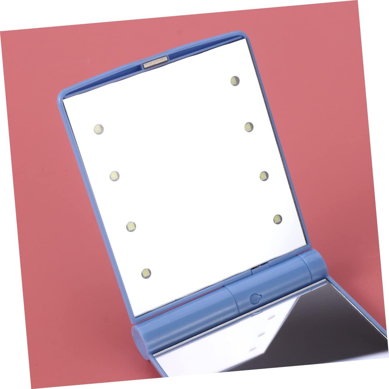 Mipcase Mipcase 3pcs Personal Makeup Mirror Purse Portable Cosmetic Mirror Lighted Magnifier Makeup Vanity Mirror Led Light Mirror for Makeup Portable Vanity Mirror Mini Travel Small Mirror Shine