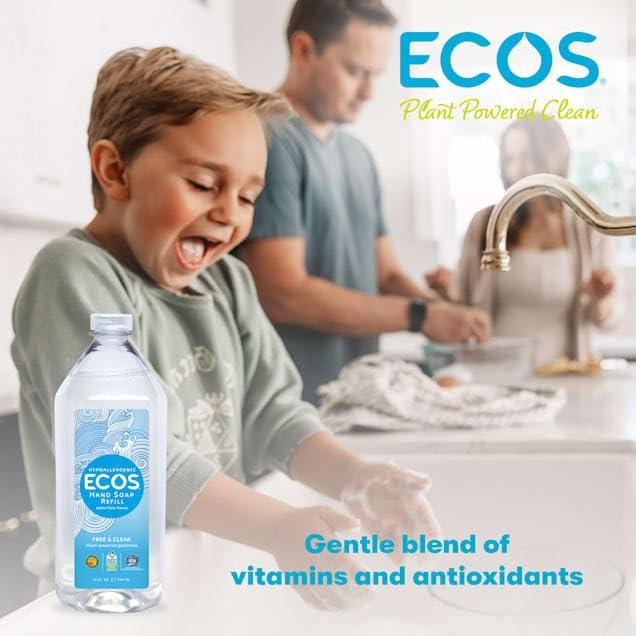 ECOS ECOS Supercharged Squeaky Clean: Free & Clear Refill Hand Soap (2 Pack) | Emphasizes both cleaning power friendliness