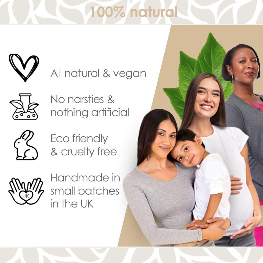 NaturallyMum NaturallyMum Magnesium Body Lotion Bundle | Support for Sleep, Heart, Bone, Nerve, Gut and Muscle Health | Topical Cream Safe for Kids | Lavender & Vanilla | 2 x 4 fl oz