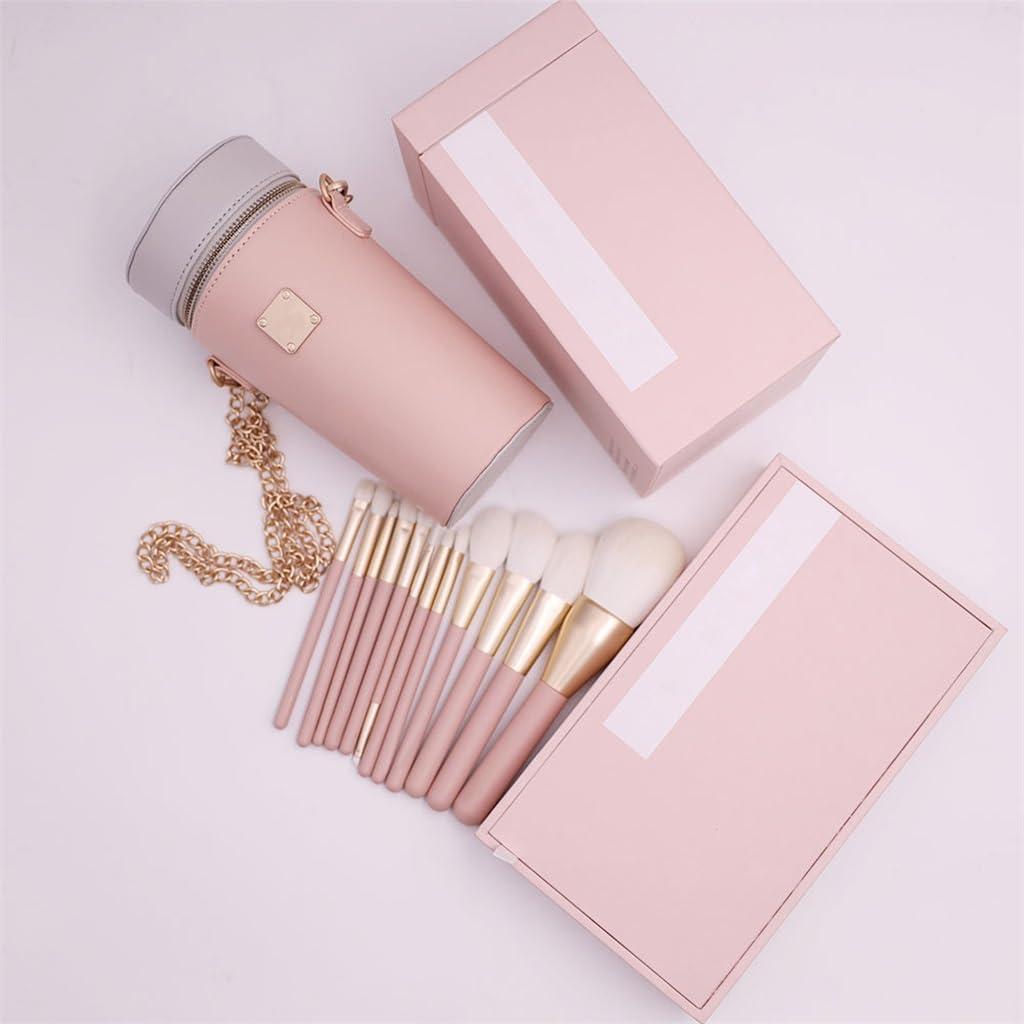 CGTENBS Smokey Peach 12pcs Makeup Set Brushes Blush Brushes Eyeshadow Brushes Portable Full Set Of Makeup Brushes