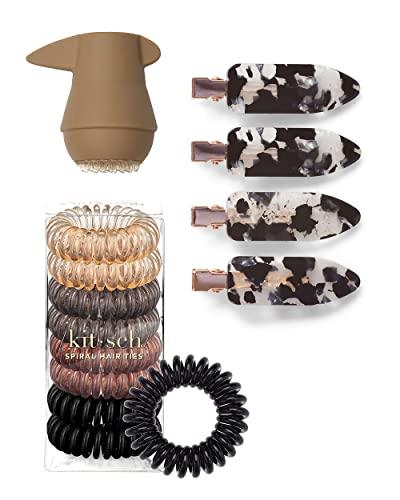 Kitsch Kitsch PONYFULL Ponytail Volume Enhancer, Spiral Hair Ties & Creaseless Hair Clips with Discount