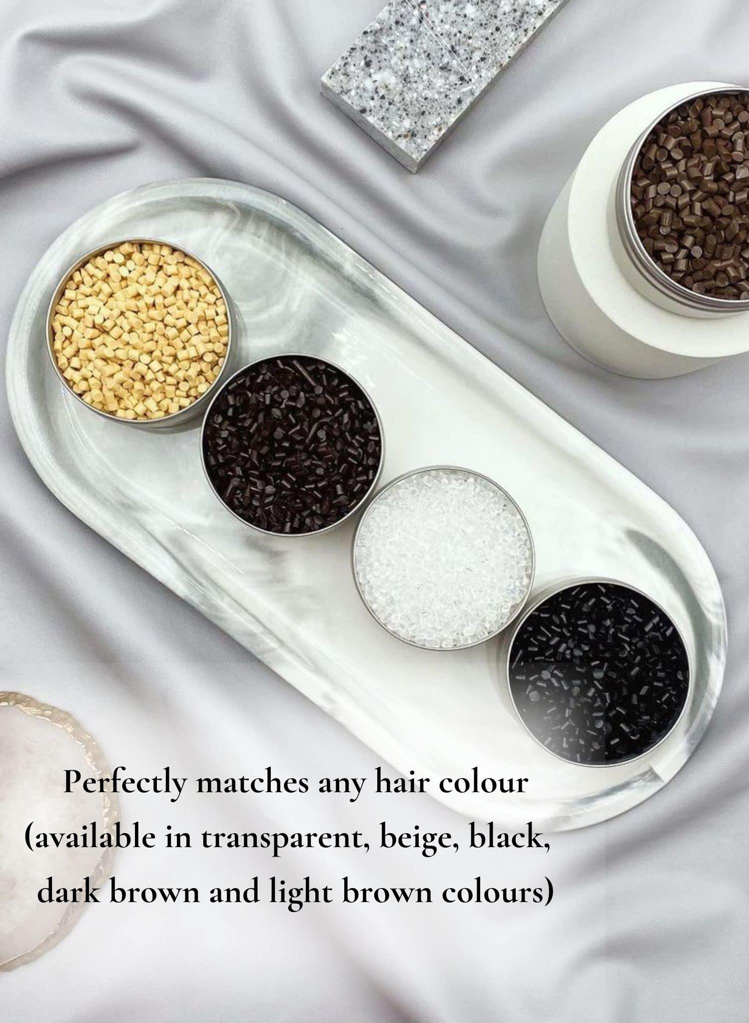 Slavic Hair 0.9 OZ Italian Keratin Glue for Hair Extensions Hot Fusion Flat/Nail/U/I Tip Beads Granules Pellet (Beige)