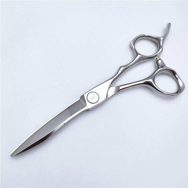 WGGTX Professional Hair Cutting Shears, 6-inch haircut scissors sword type hair scissors tooth cut thin scissors salon hair clipping flat shear set (Size : Set)