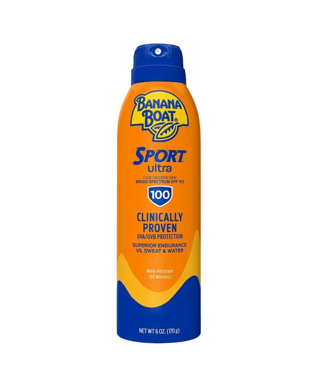 Banana Boat TX11041EA - Banana Boat Sport Performance UltraMist Sunscreen Spray with SPF 100, 6 oz.