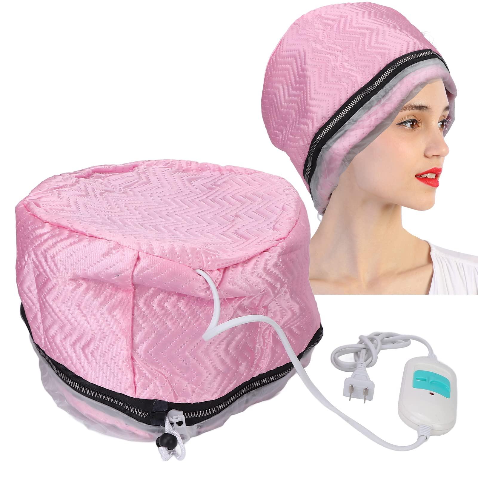 LIZEALUCKY Hair Thermal Treatment Cap, Electric Heating Cap Temperature Adjustable Deep Conditioning Heat Cap Hair Heat Treatment Cap Nursing Cap Hair Heat Treatment Cap for Hair Care,US Plug