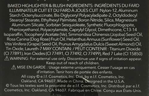 e.l.f. Elf Cosmetics Baked Highlighter & Blush 83371 Rose Gold, 0.6 Ounce