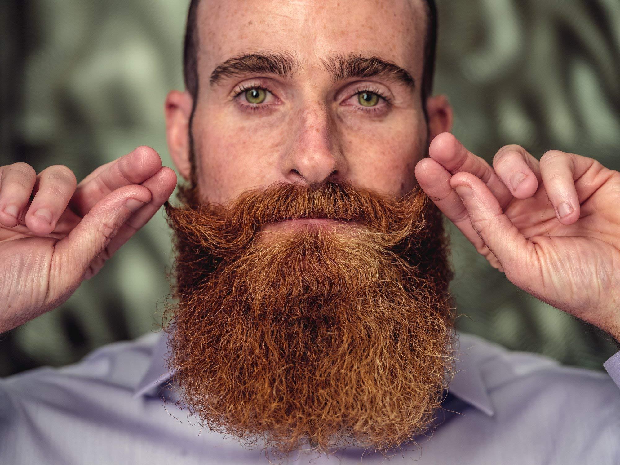 Beauty and the Bees Professor Fuzzworthy's Beard Shampoo Bar Combo Set - Original & ACV Beard Wash Men's Grooming Gift Kit | 100% Natural Beard Soaps with Organic Ingredients Travel Friendly Zero Waste Plastic Free