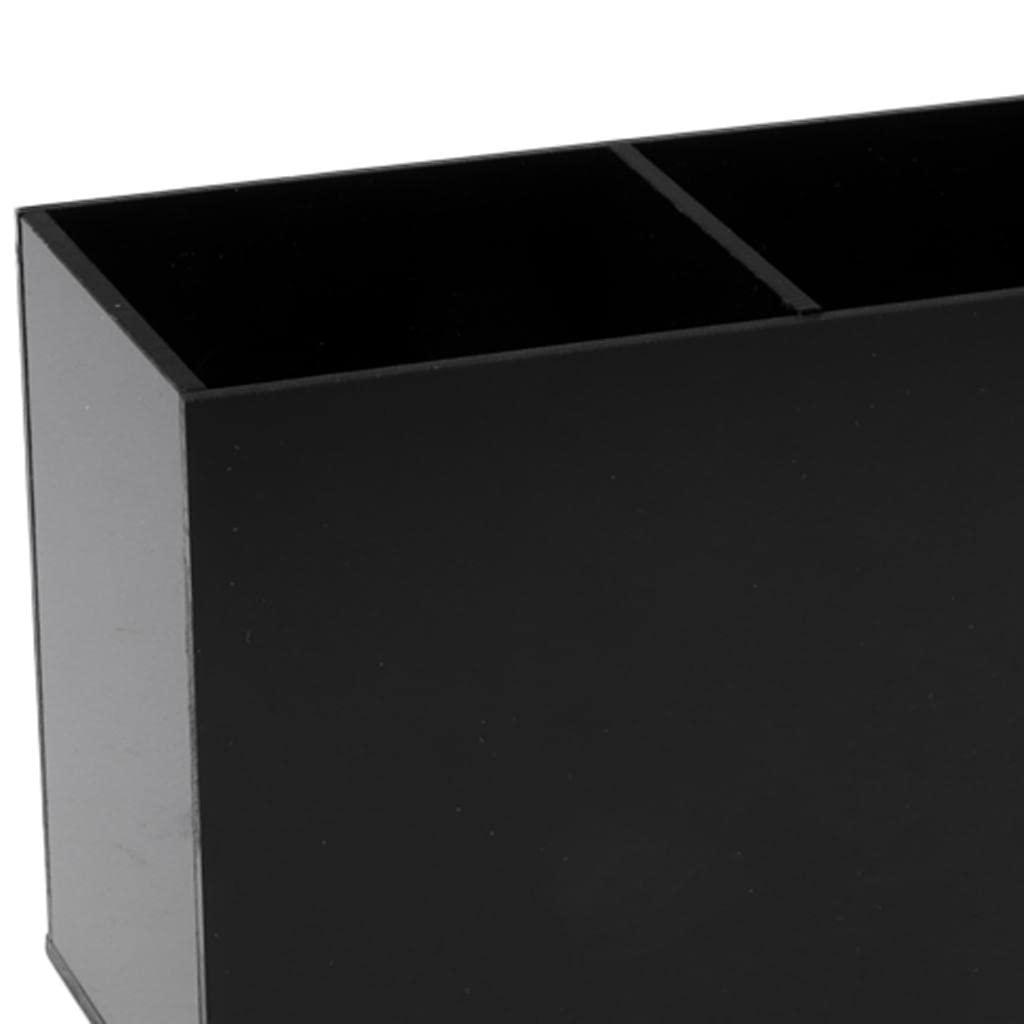 Jojomis Jojomis 3xBlack Acrylic Brush Organizer Holder 3 Grids Makeup Tools Display Stand
