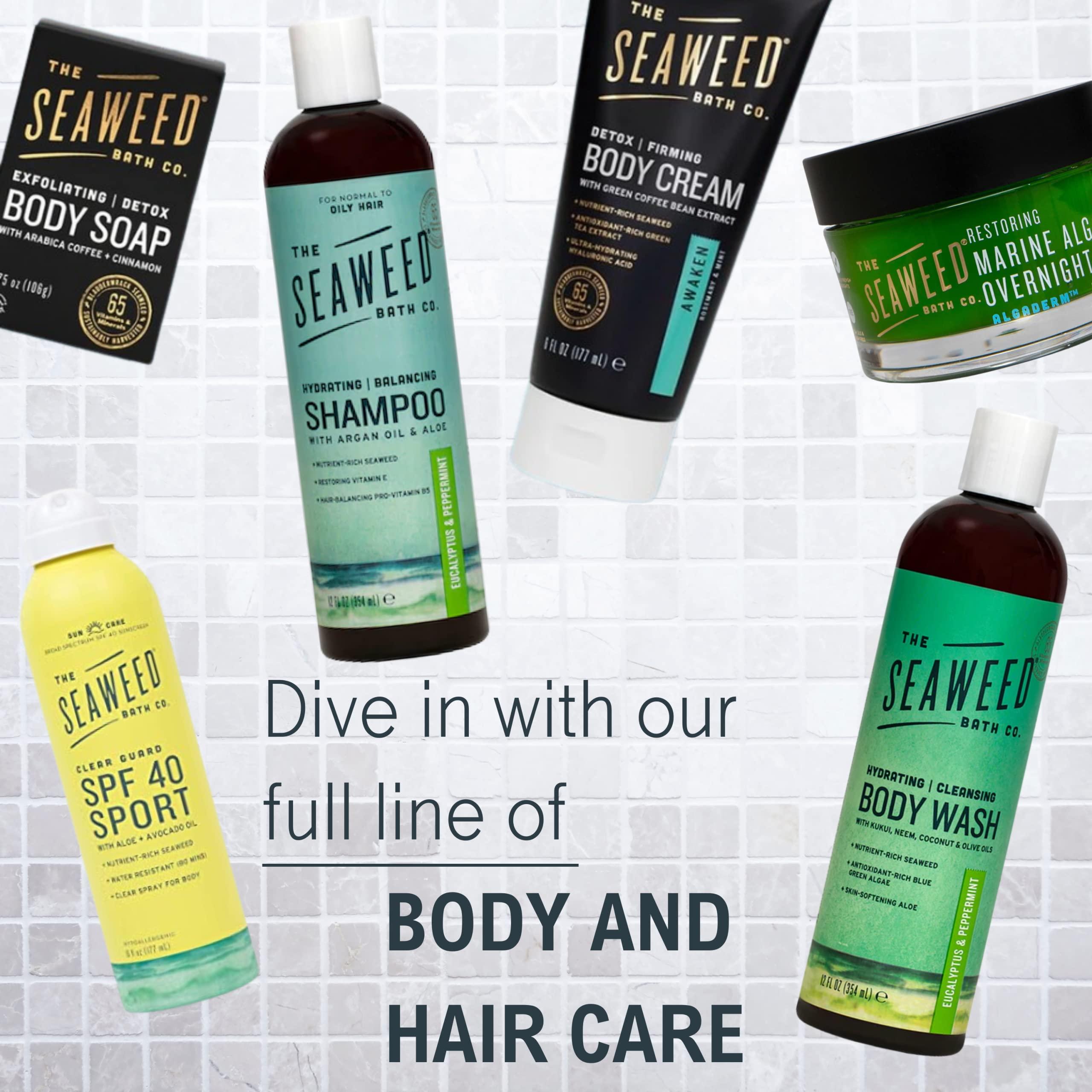 The Seaweed Bath Co. The Seaweed Bath Co. Hydrating In-Shower Body Conditioner, 8 Ounce, Coconut Water Scent, With Natural Bladderwrack Seaweed, Vegan, Paraben Free