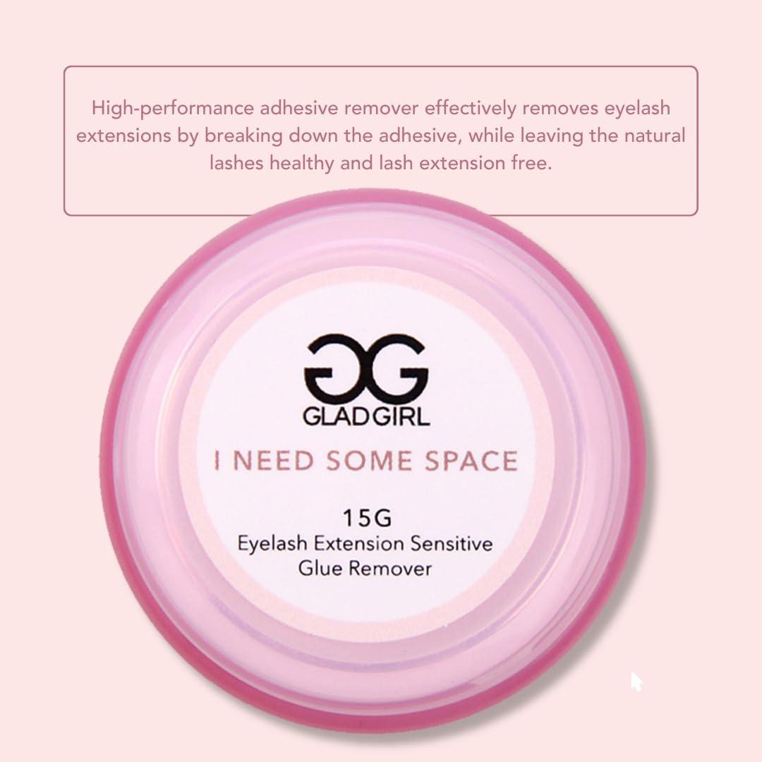 GladGirl GladGirl False Eyelash Extensions Cream Glue Remover - Gentle 15g | Low Irritation Cream for Sensitive Skin
