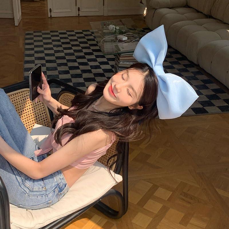 MXXGMYJ MXXGMYJ Hair Band, Blue Bow Headband - 1pcs Hair Accessories for Women Girls, Hairband for Halloween Christmas Party Cosplay Costume Gifts