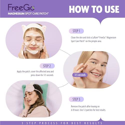 FreeGo Deep Blemish Microdarts | Pimple Patch | Cystic Acne | Fast-Acting | Quick Calming | 99.9% Pure Magnesium | Madecassic Acid | Tea Tree | Eucalyptus Leaf | Hydrocolloid Spot Care