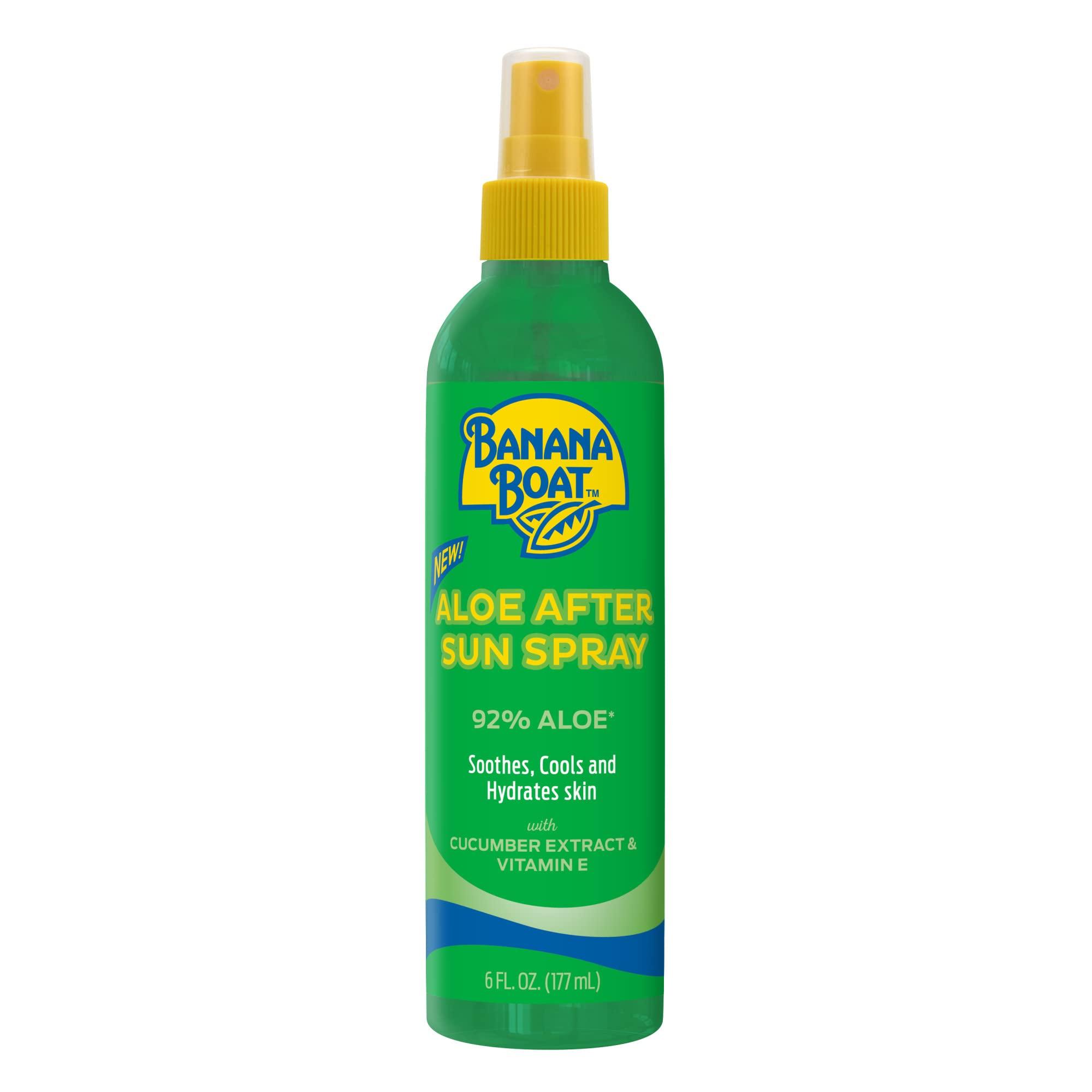 Banana Boat Banana Boat Aloe After Sun Spray, 6oz | Aloe Vera Spray with Cucumber Extract and Vitamin E, After Sun Care, After Sun Aloe, Aloe Spray for Sunburn Relief, 6oz