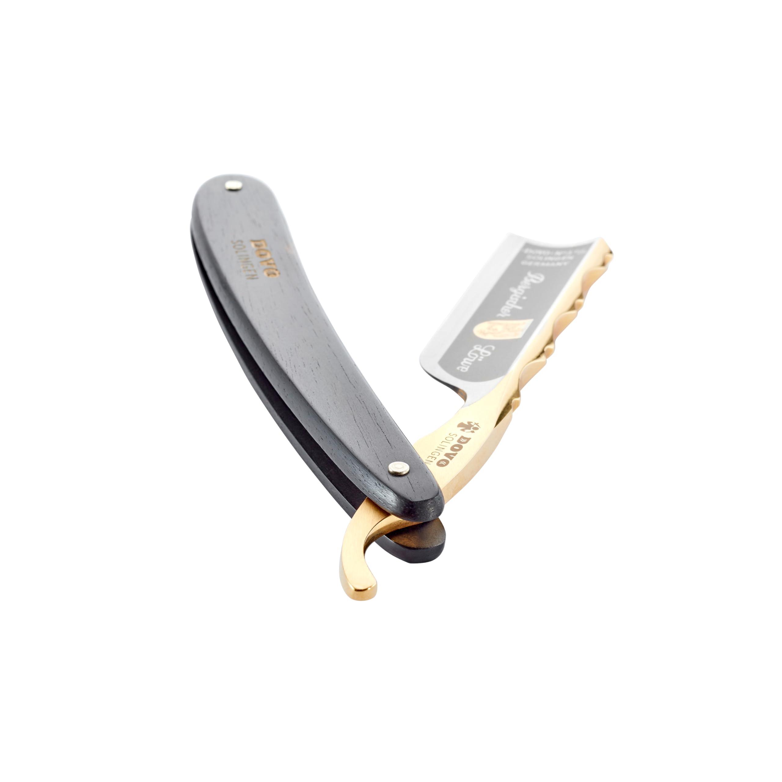 DOVO DOVO Carbon Ebony Steel Straight Razor