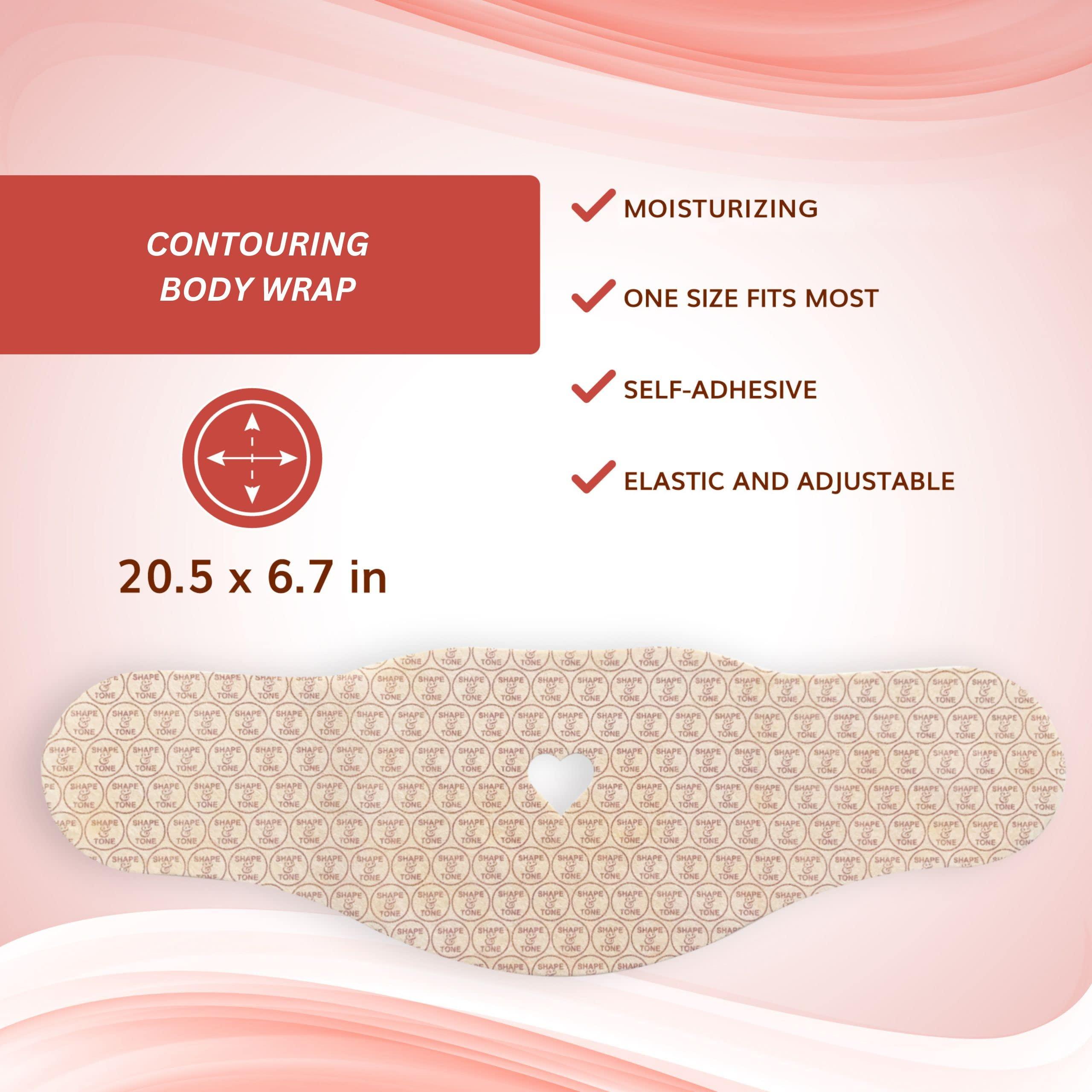 Shape and Tone Body Products All Natural Moisturizing Body Contouring Applicator Wrap – Easy to Use Body Wrap - By Shape and Tone (10 APPLICATORS)