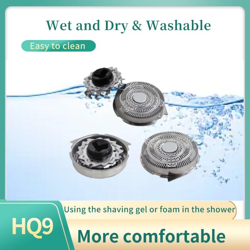 BNVXR 6Pcs HQ9 Replacement Shaver Razor Cutter Blades Fit for Norelco Shaver SpeedXL Series 8240XL 8150XL 8140XL 8160XL 8170XL HQ9080 HQ9070 HQ8240, Upgraded Blades Shaving Heads Replacement