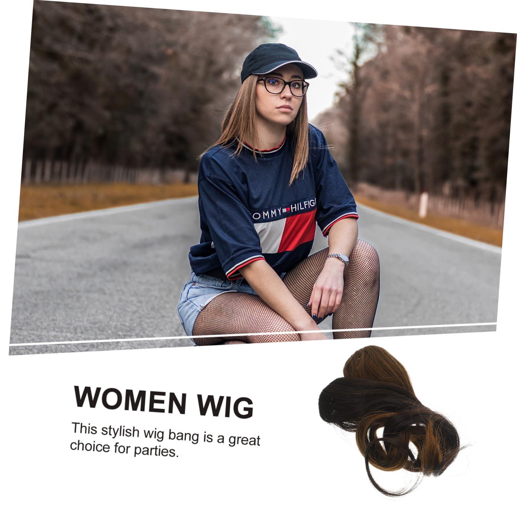 Beavorty Beavorty Wave Side Bang Clip Bangs Hair Clip Curly 6 Pcs Hair Bang Wig Bang Curly Wig Women Wig Hair Accessories