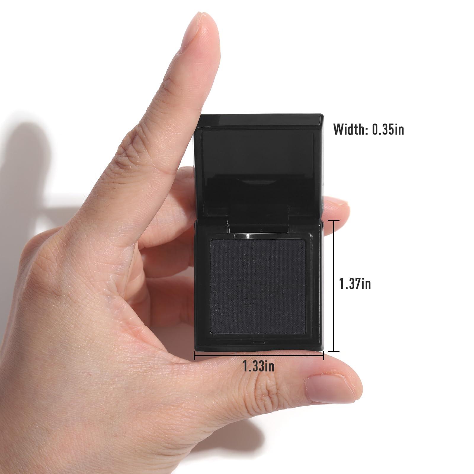 UCANBE UCANBE Dark Black Single Eyeshadow Palette, Matte Eye Shadow for Smoky Emo Goth Makeup, Professional Highly Pigmented Long-Lasting Waterproof Make Up Pallet