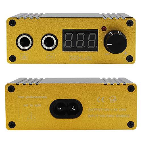 Autdor Autdor Tattoo Power Supply Foot Pedal Clip Cord Kit - Dual Digital Tattoo Machine Power Supply with Tattoo Pedal and Tattoo Clip Cord for Tattoo Supplies, Tattoo Kit, Tattoo Machine Needles