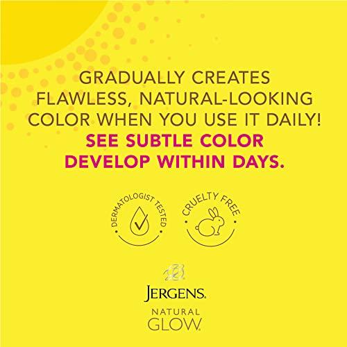 Jergens Jergens Natural Glow Face Self Tanner Lotion, SPF 20 Sunless Tanning, Fair to Medium Skin Tone, Daily Facial Sunscreen, Oil Free, Broad Spectrum Protection, 2 oz, Pack of 2 (Packaging May Vary)